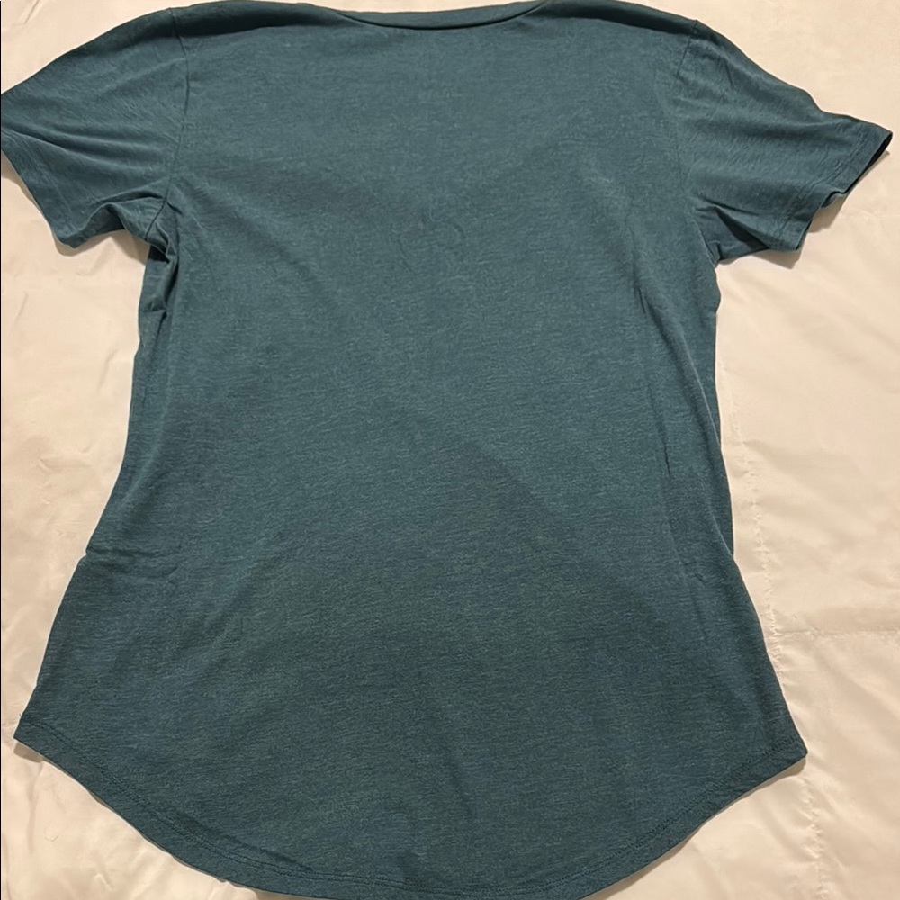 Z Supply Women's Teal V-Neck Top - Picture 4 of 4